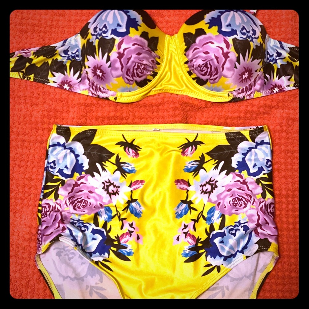 High waisted ModCloth bikini medium
